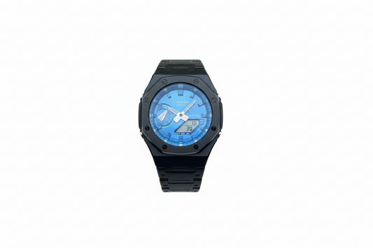 Custom G Shock Mod - Casioak - Blue Dial
