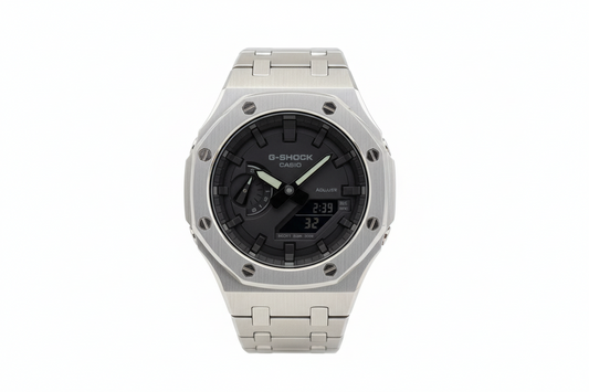 Custom G Shock Mod - Ga2100 - Casioak - Black Dial